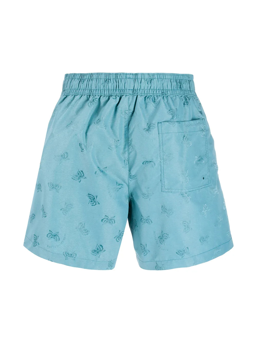 Bottega Veneta Men’s Aqua Butterfly Print Swim Shorts