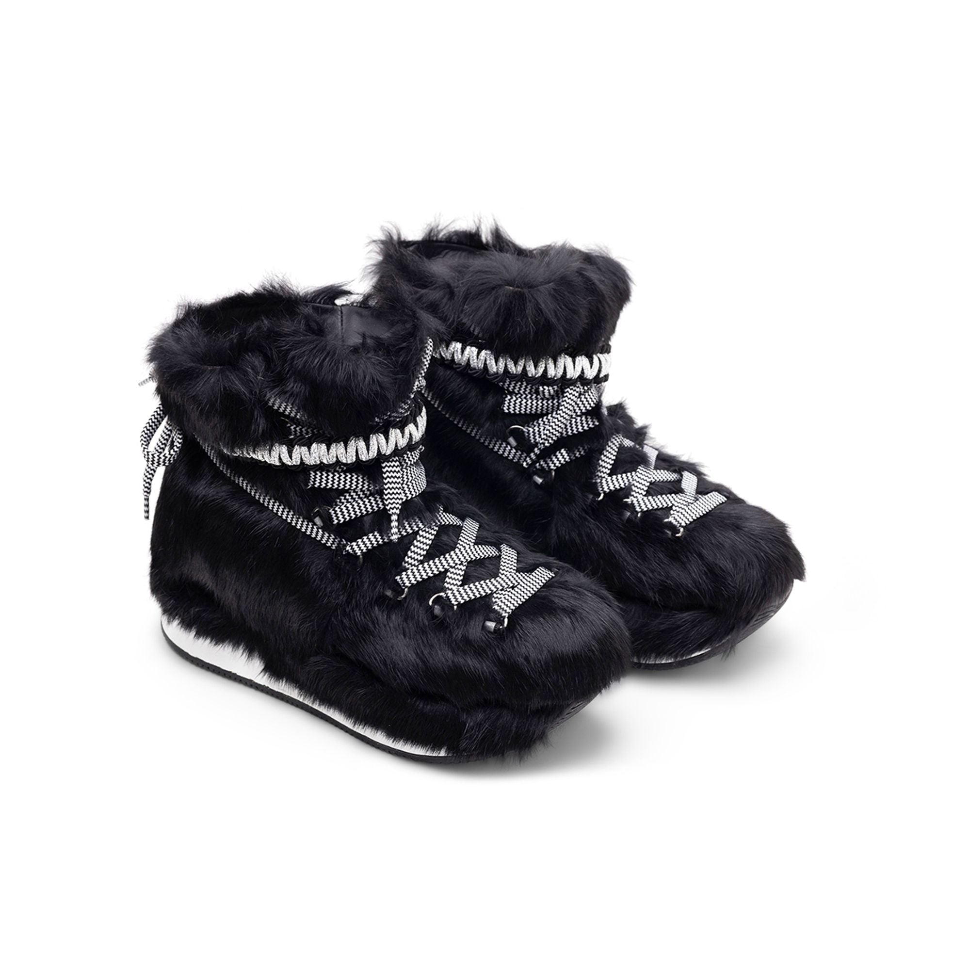 Hogan Lace-Up Ankle Length Boots in BLACK