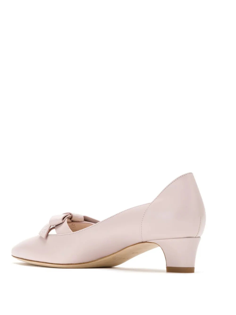 Tod's Bow Cut-Out Leather Pumps in PINK