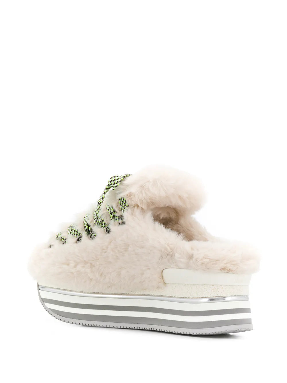 Hogan Maxi H222 Mules in WHITE