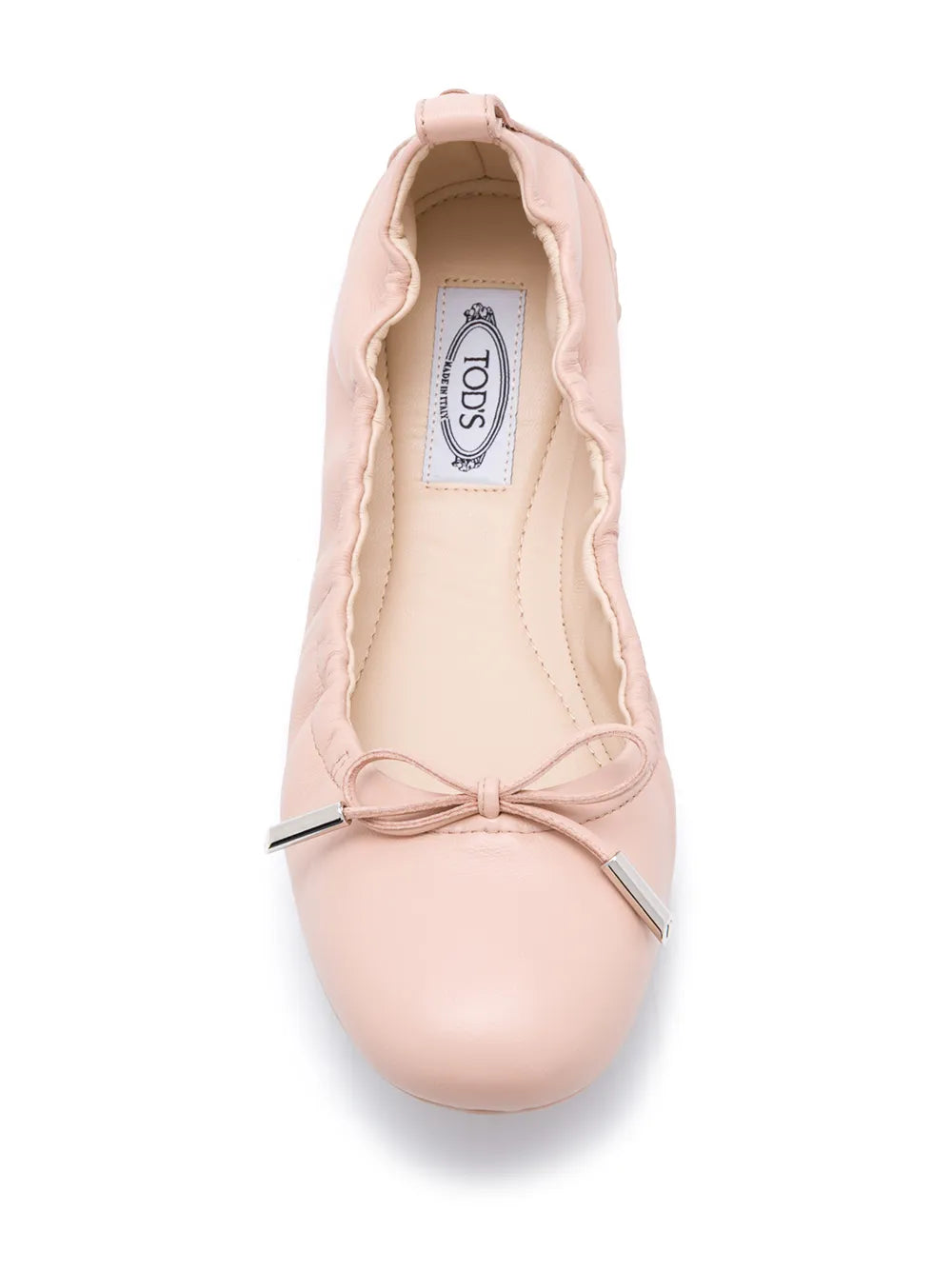Tod's Leather Ballerina Flats in PINK