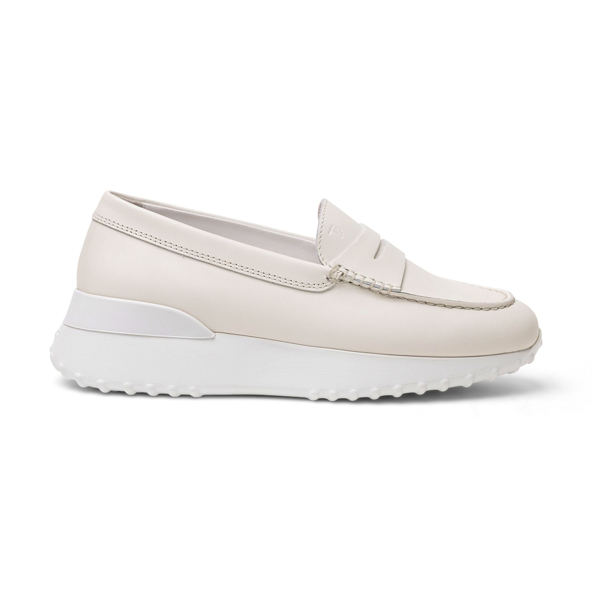 Tod's Rubber-Sole Loafers in WHITE
