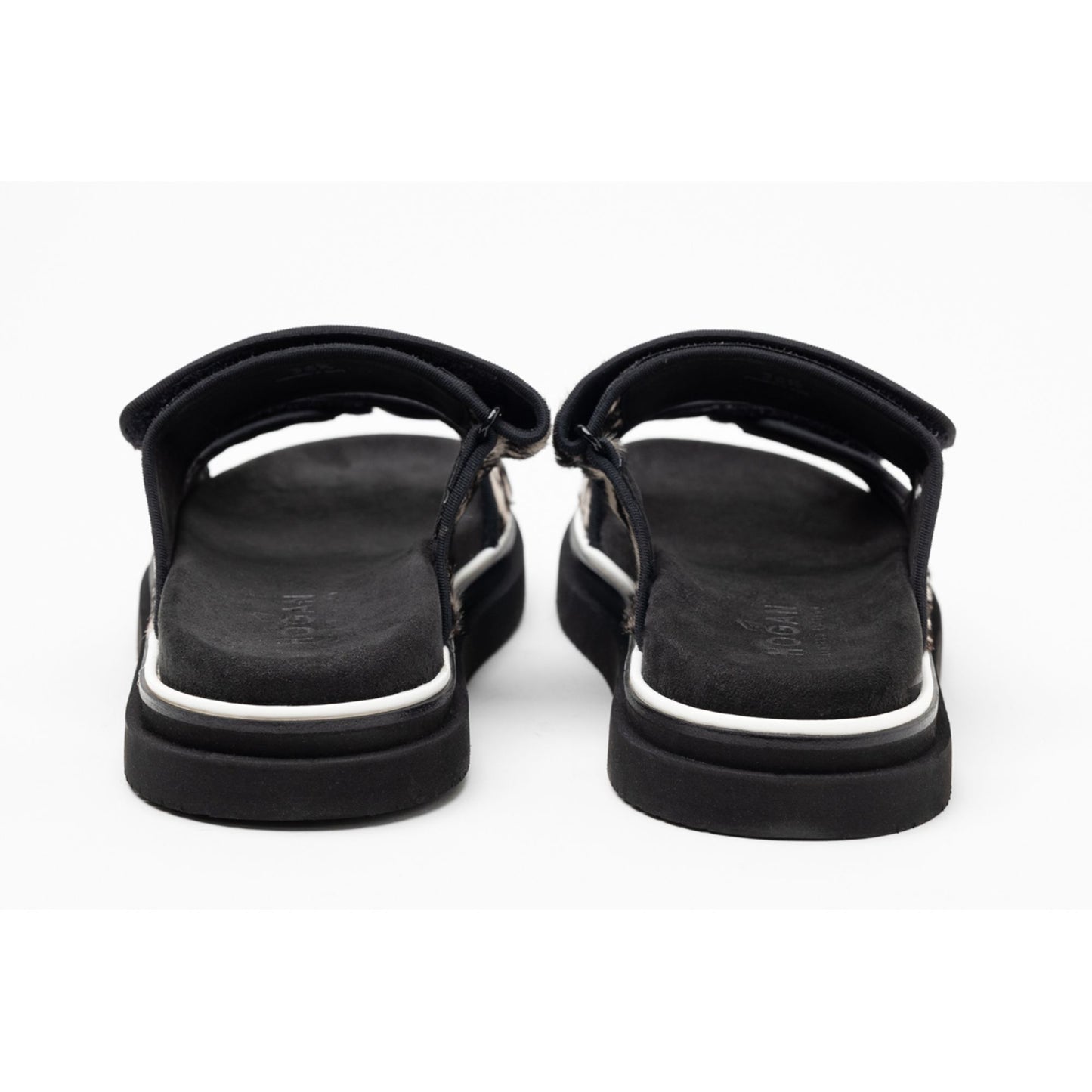 Hogan Double-Strap Flat Ladies Sandals