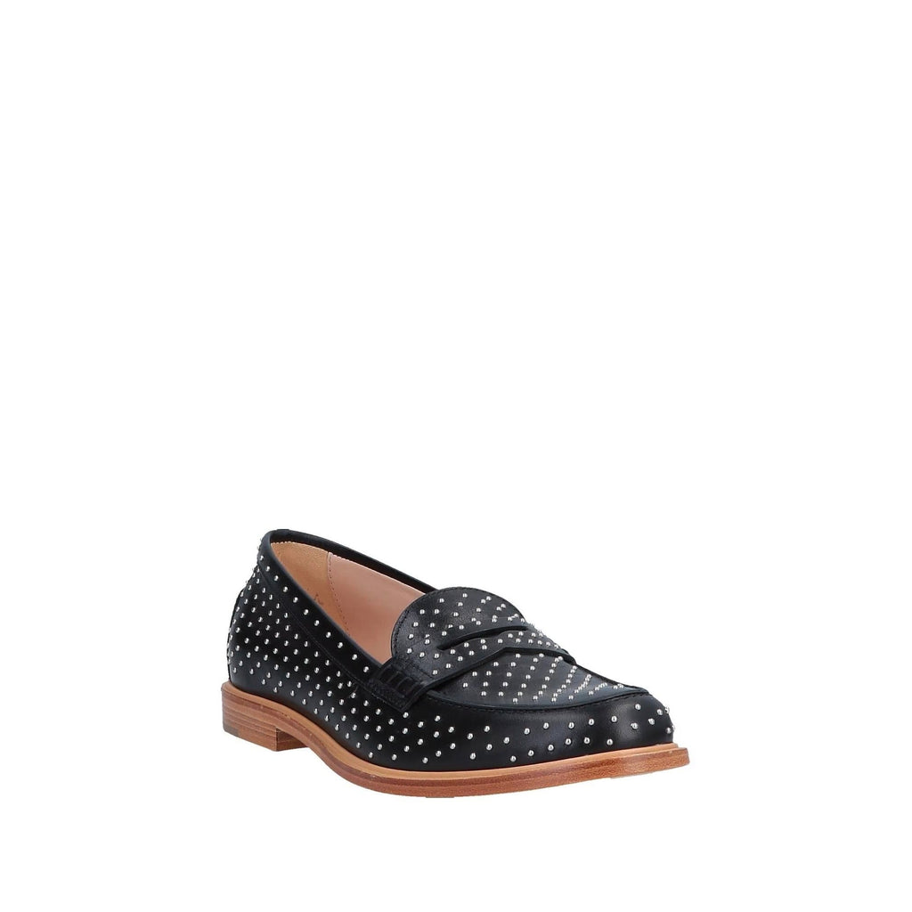 Tod's Stud-Embellished Loafers in BLACK
