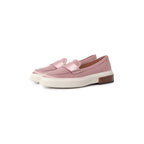 Tod's Satin-Finish Effect Loafers in PINK