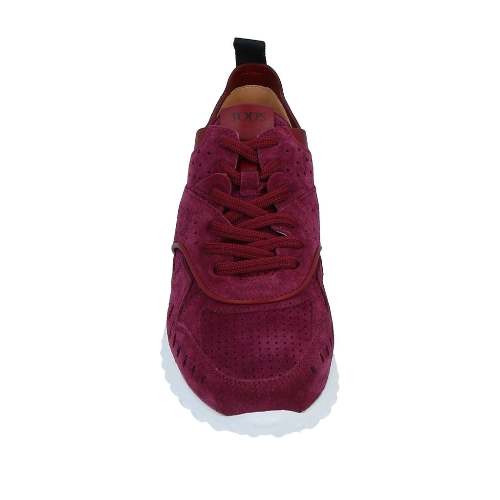 Tod's Fondo Sportivo 80A Allacciata Sneakers in Burgundy
