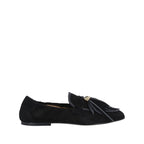 Tod's Feather Appliqué Loafers in BLACK