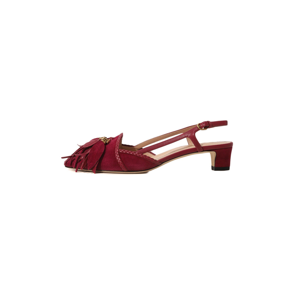 Tod's 35Mm Suede Pumps in RED