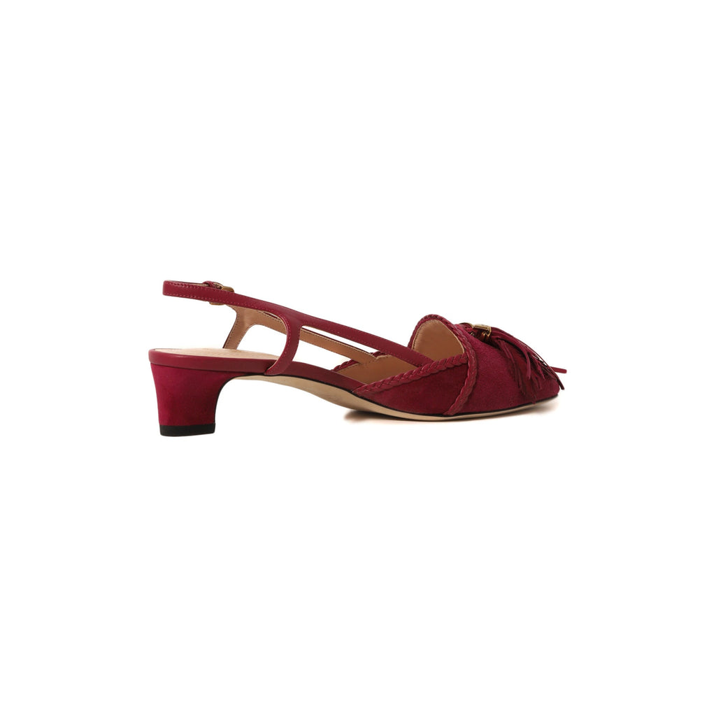 Tod's Cuoio T35 Leather Sandals in Fuschia
