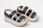 Hogan Platform Sandals in BLACK