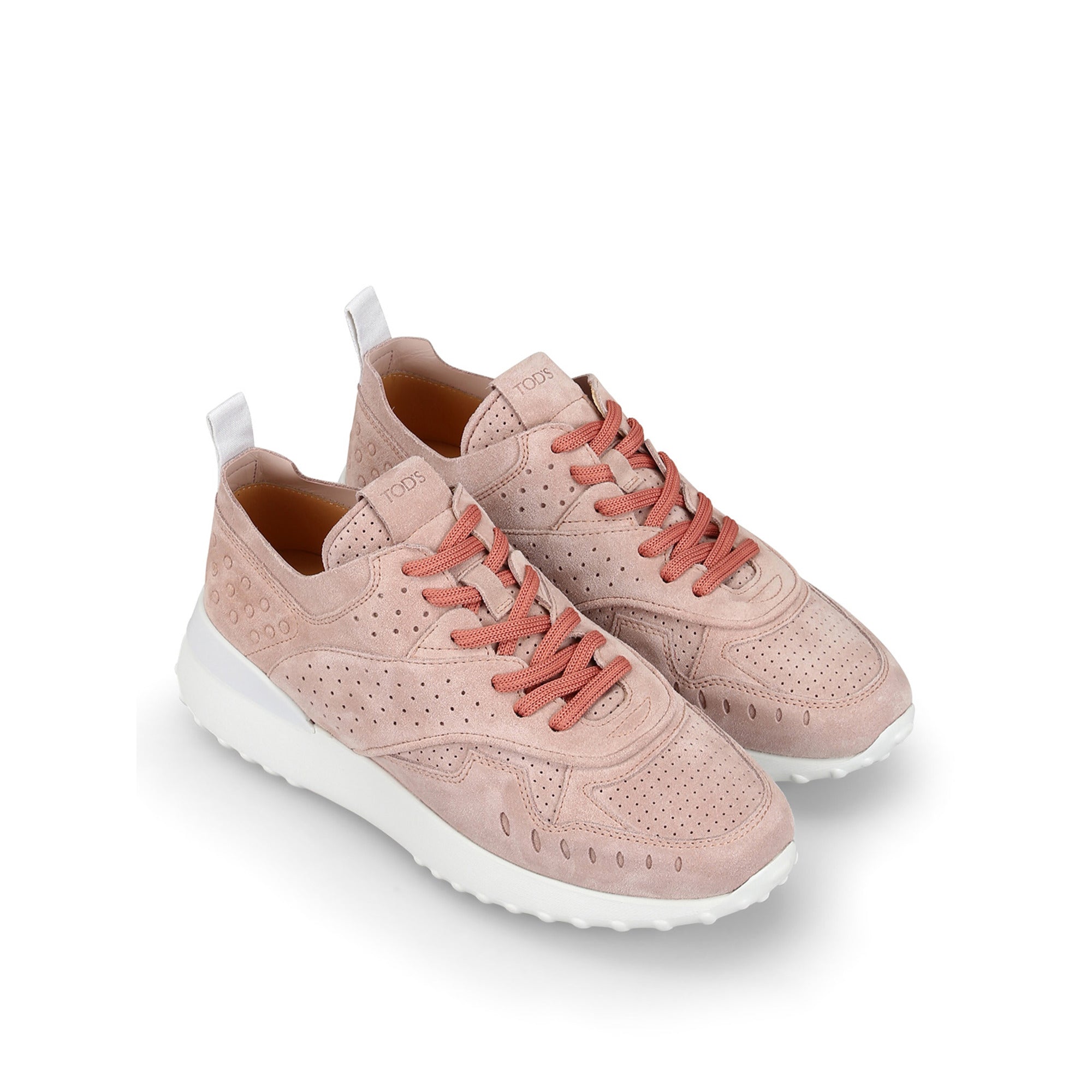 Tod's Leather Low-Top Sneakers in PINK