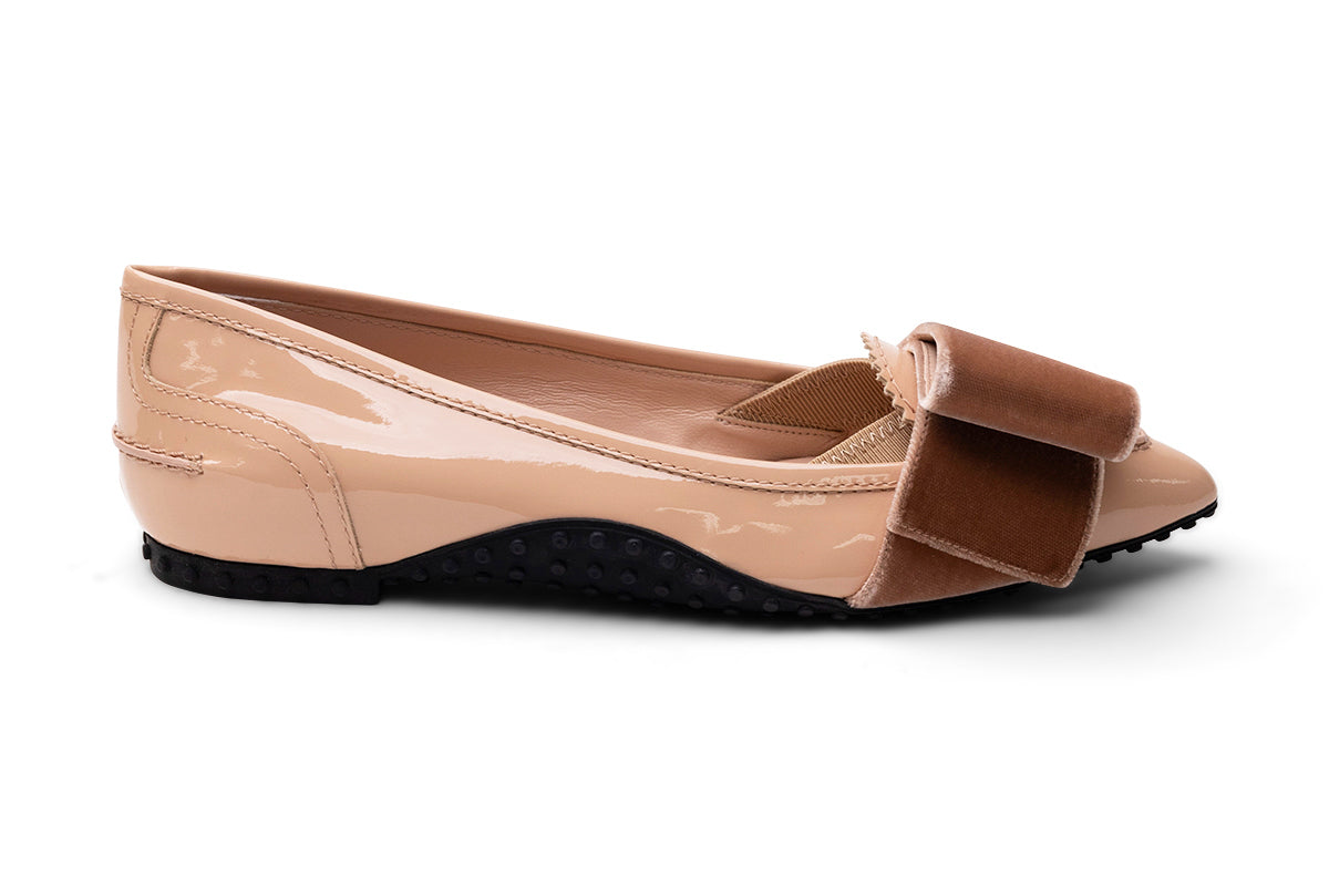 Tod's X Alessandro Dell'Acqua Velvet-Bow Loafers in PINK