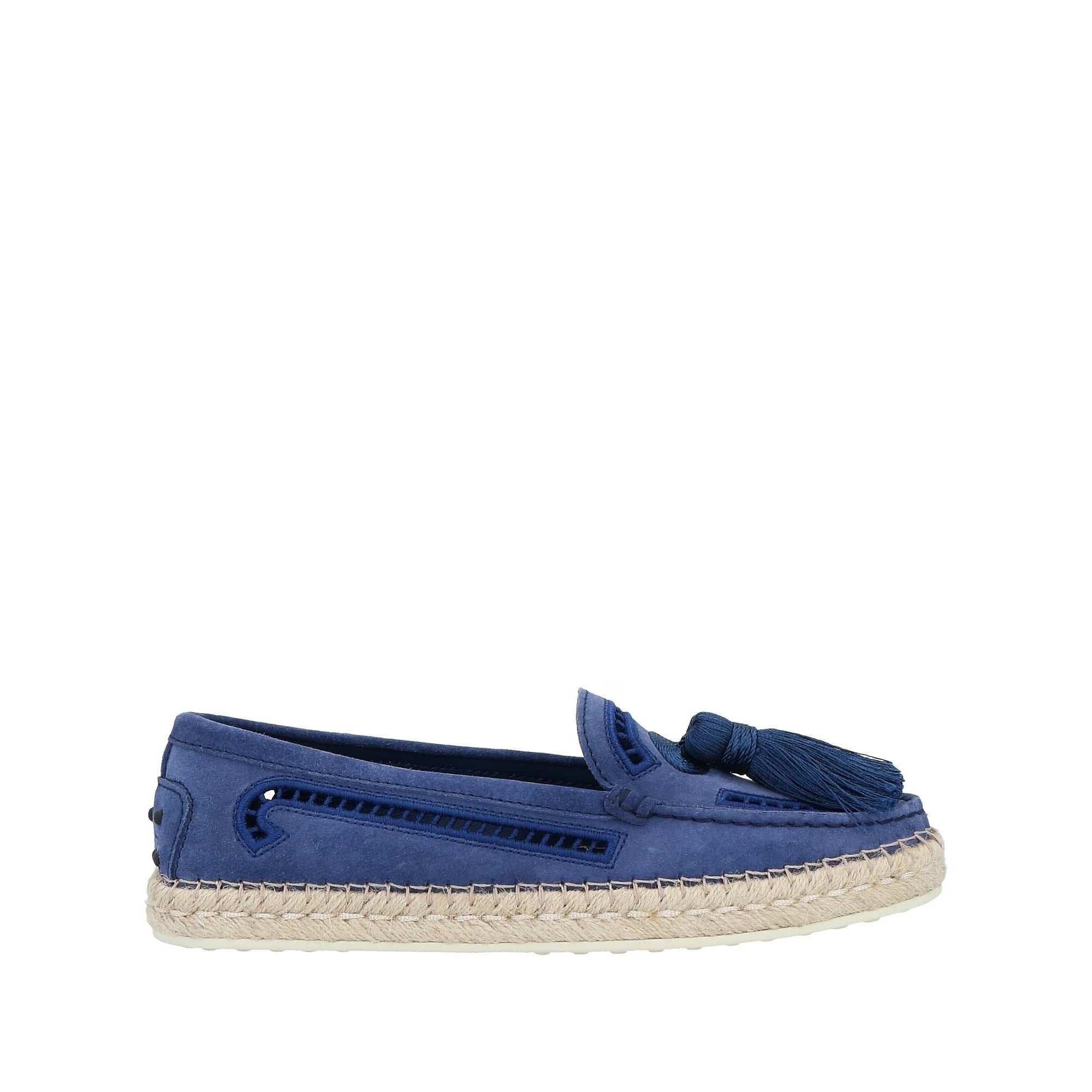 Tod's Tassel Espadrilles in BLUE
