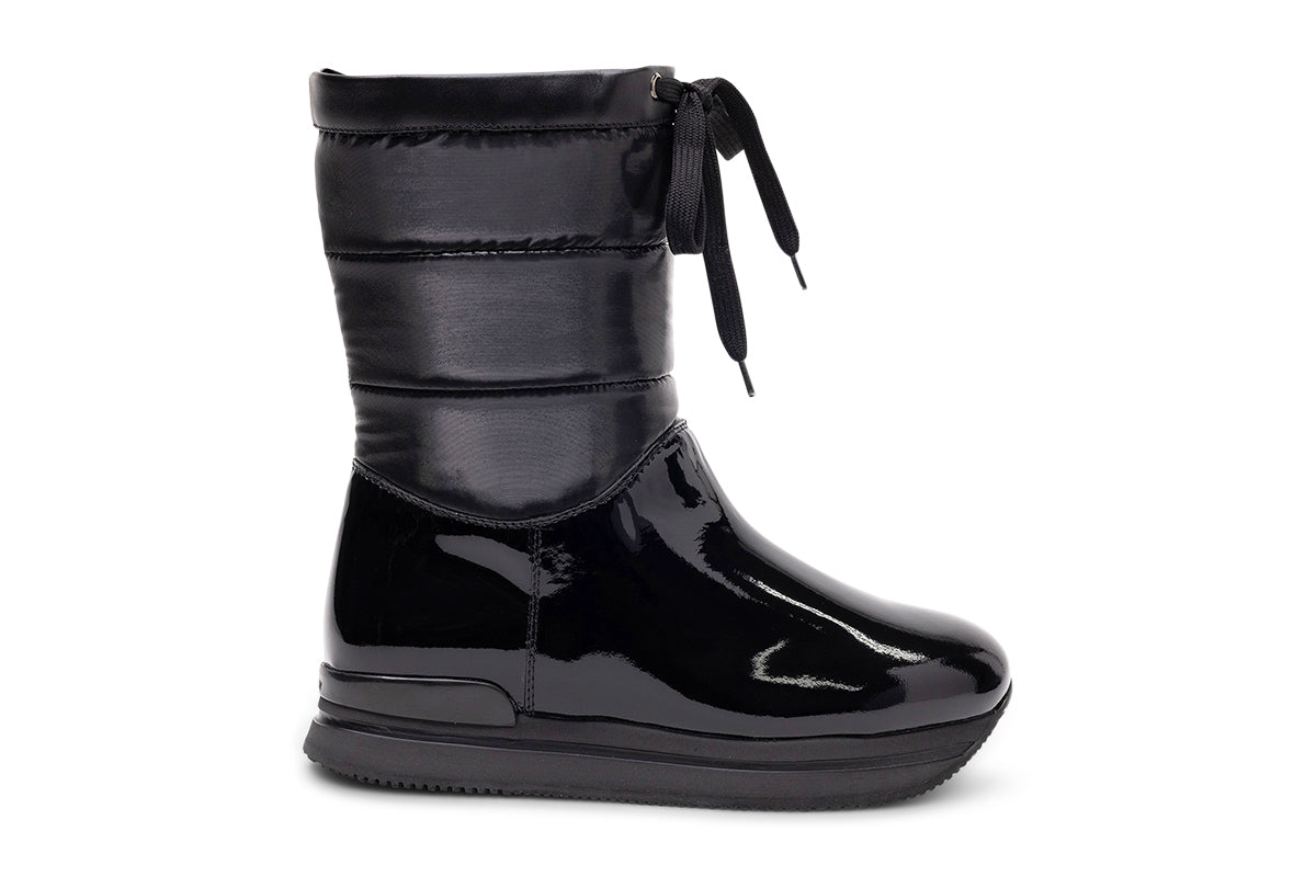 Hogan Restyling Padded Boots in BLACK