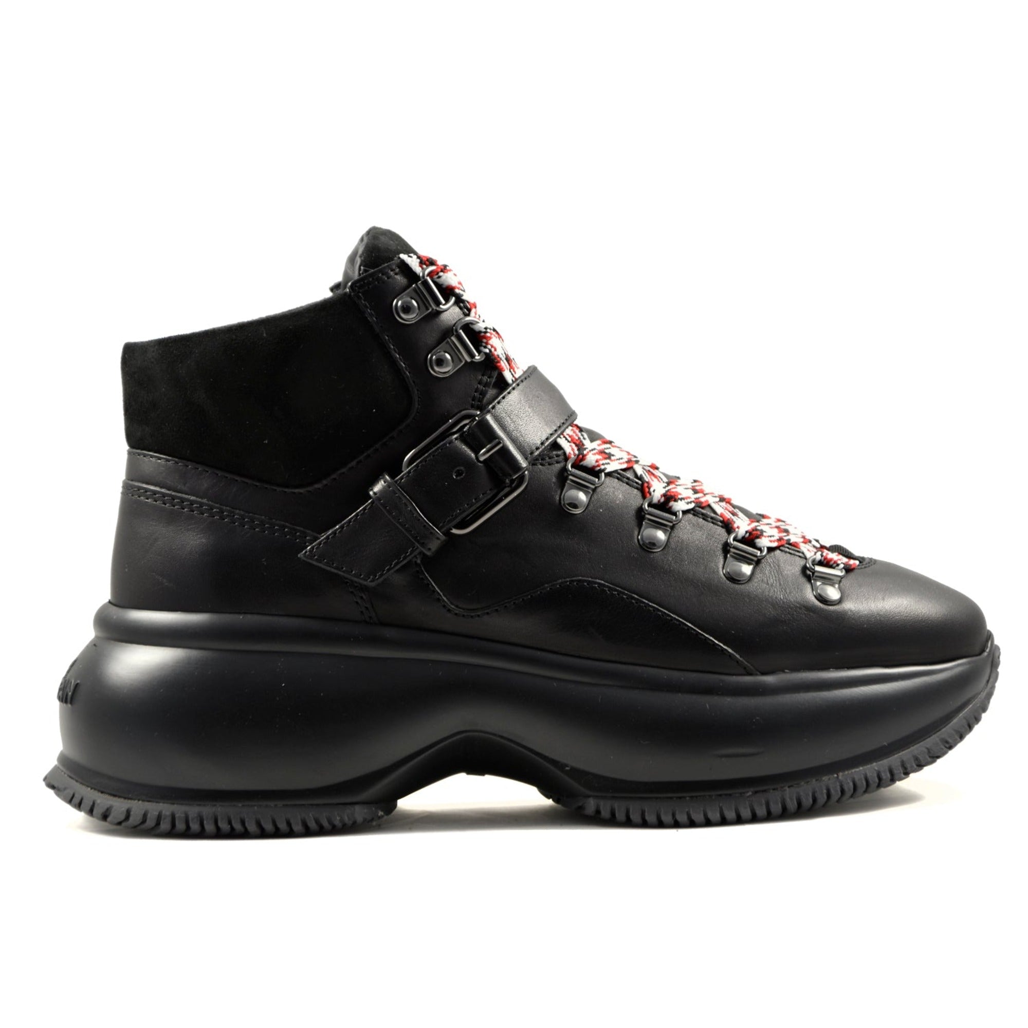 Hogan Chunky Sole Boots in BLACK