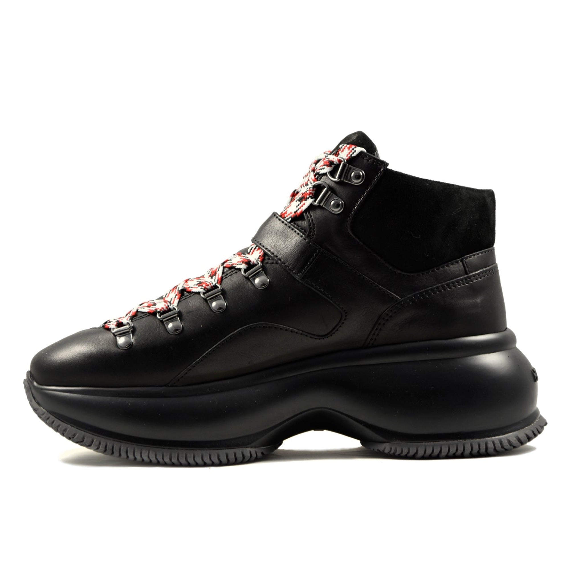 Hogan Chunky Sole Boots in BLACK