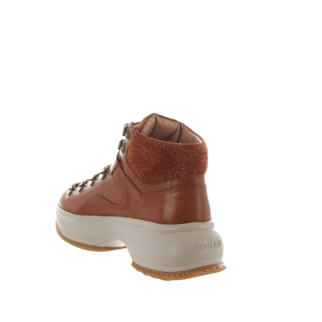 Hogan Maxi Active Ankle Boots in BROWN