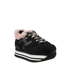 Hogan Maxi H222 Platform Sneakers in BLACK