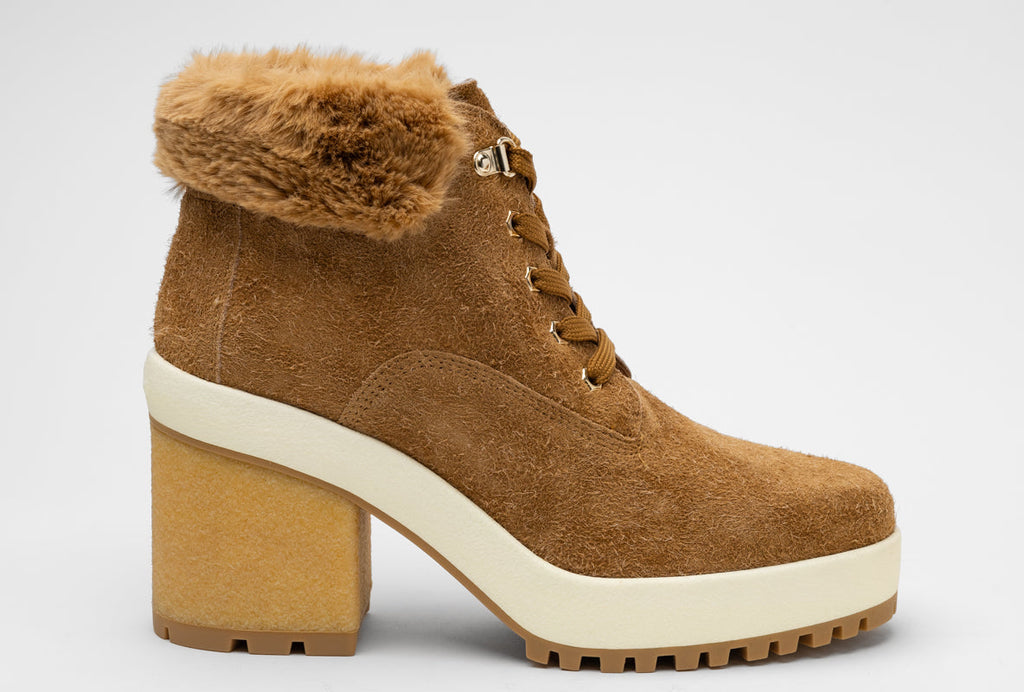 Hogan Faux Fur Ankle Boots