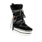 Hogan Faux Fur Snow Boots in BLACK