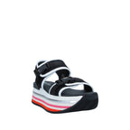 Hogan H222 Platform Mesh Sandals in BLACK