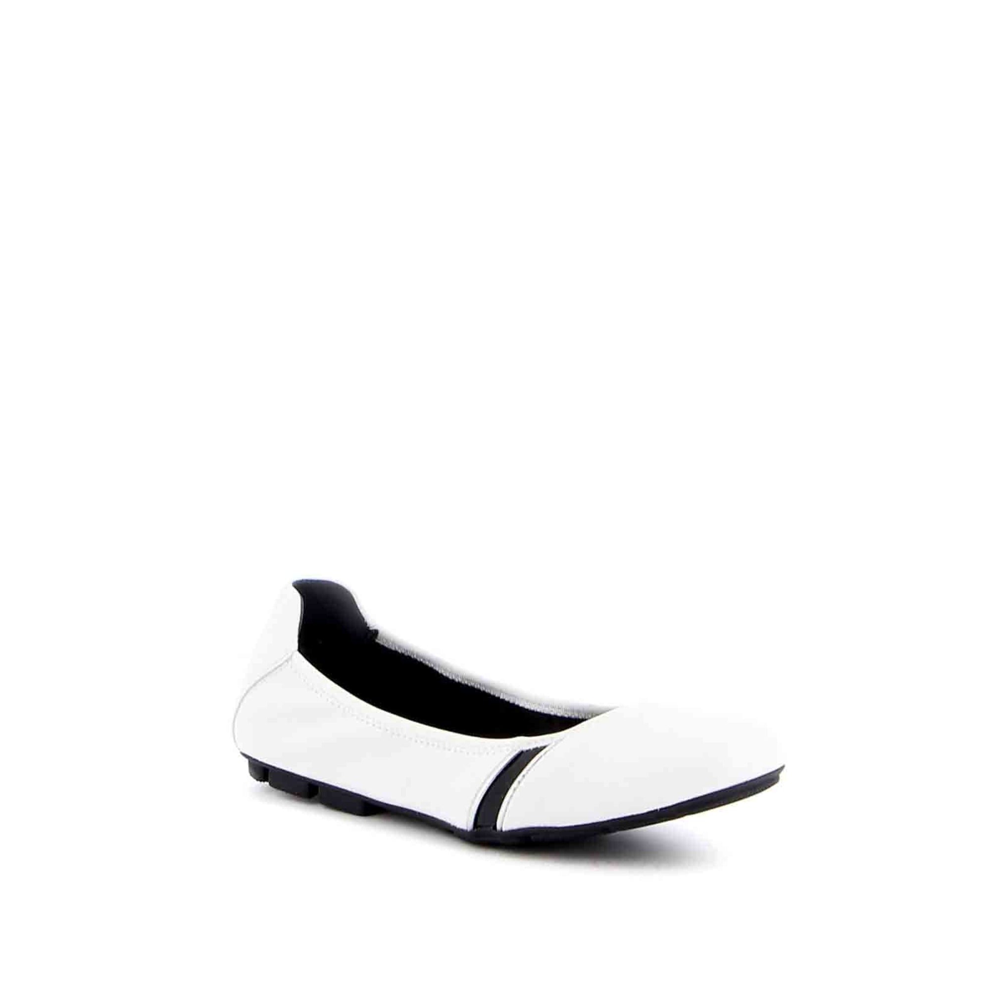 Hogan H511 Flat Ballerina Pumps in WHITE