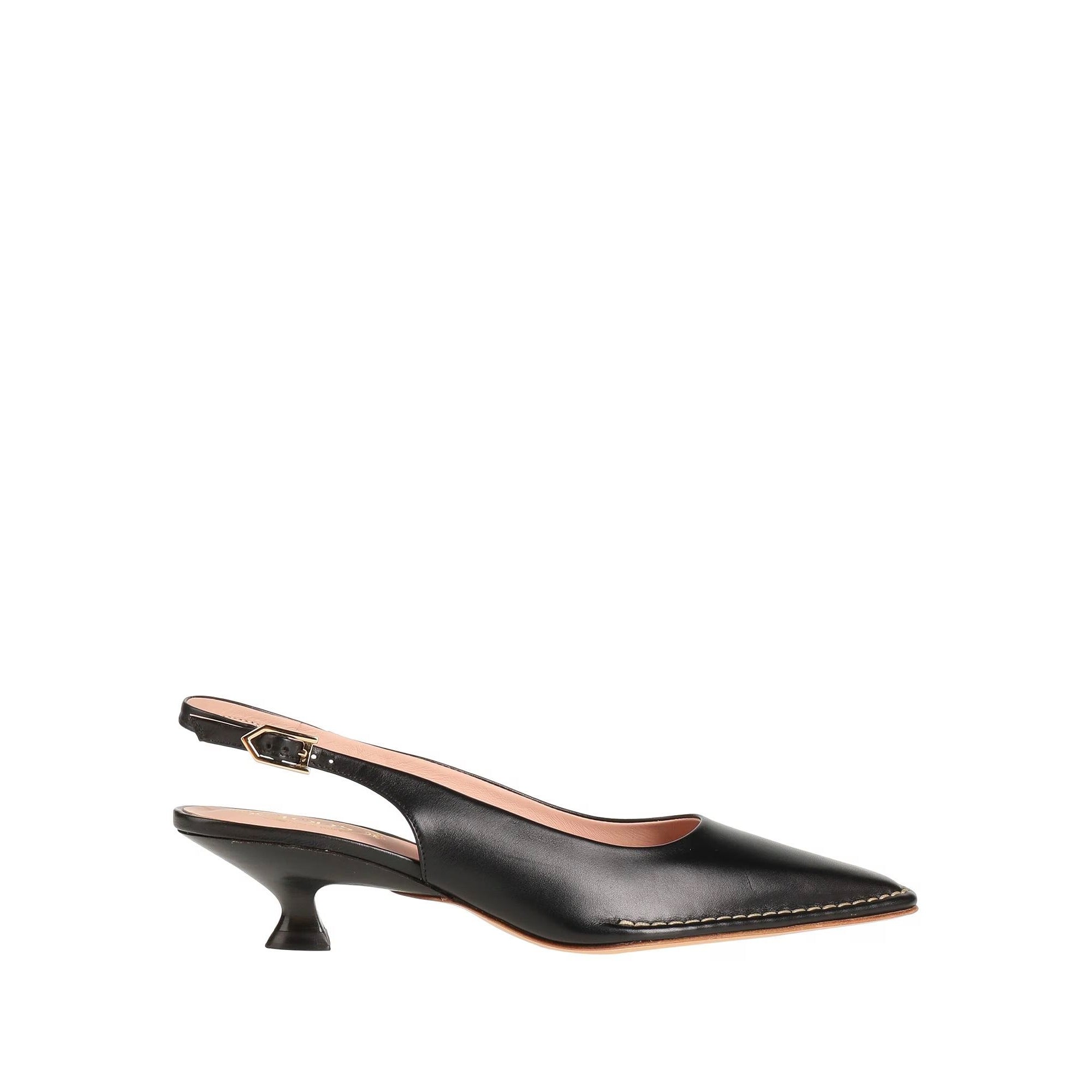 Tod's Slingback Leather Pumps in BLACK