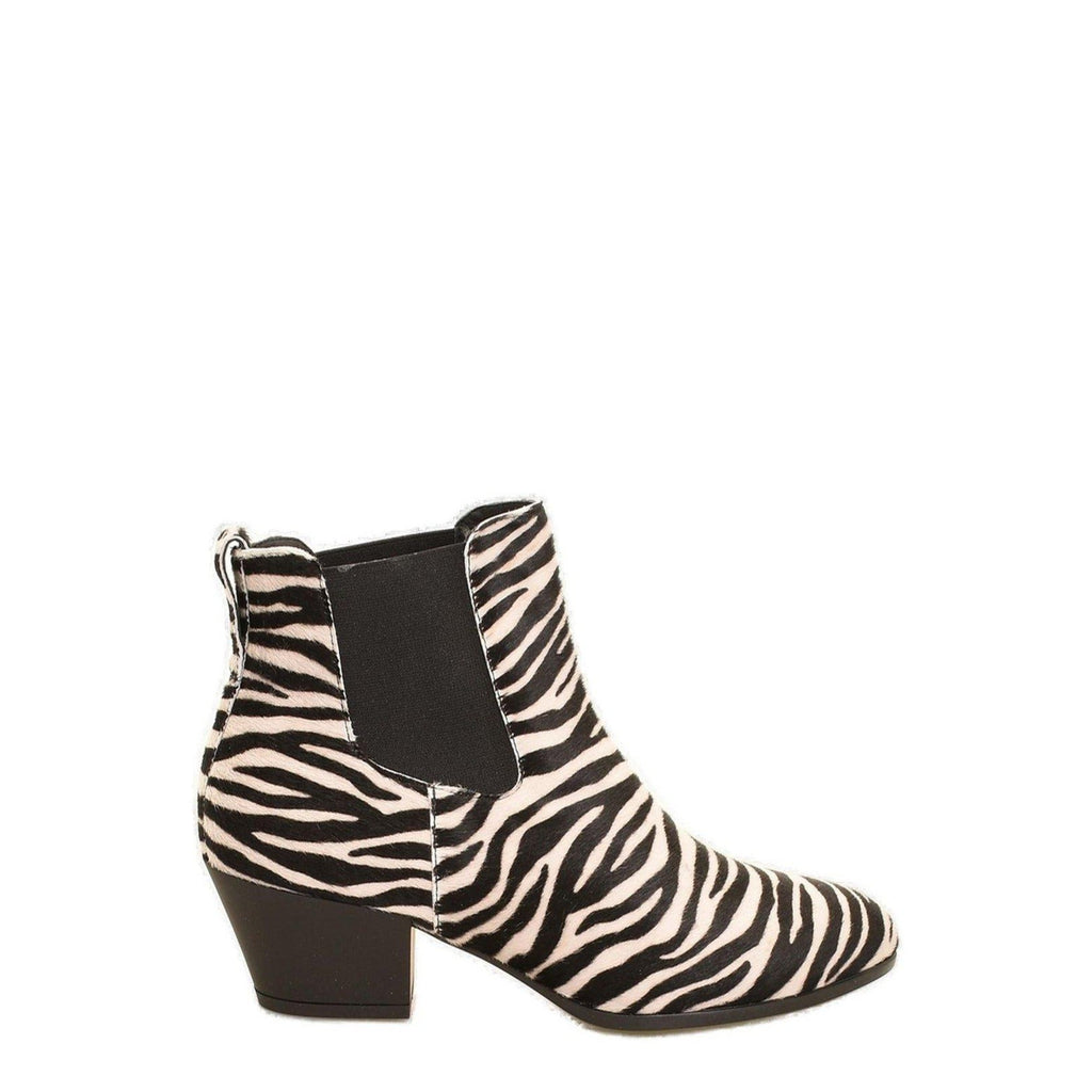 Hogan 55Mm Zebra-Print Chelsea Boots in BLACK