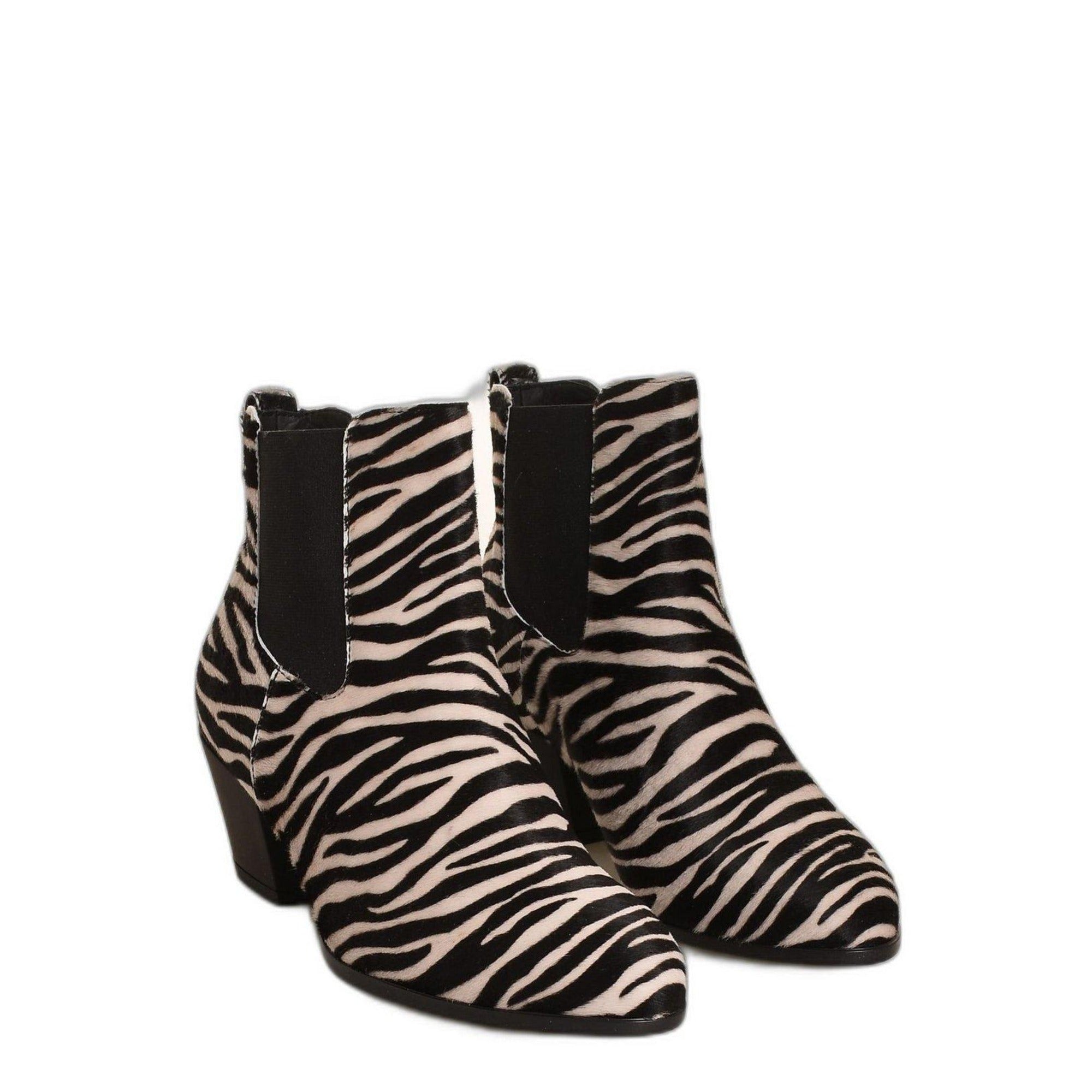 Hogan 55Mm Zebra-Print Chelsea Boots in BLACK
