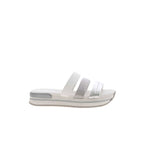 Hogan Metallic-Strap Sandals in WHITE