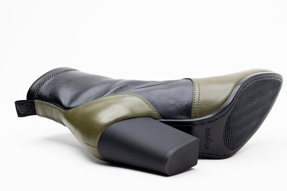 Hogan 80Mm Two-Tone Block-Heel Ladies Boots