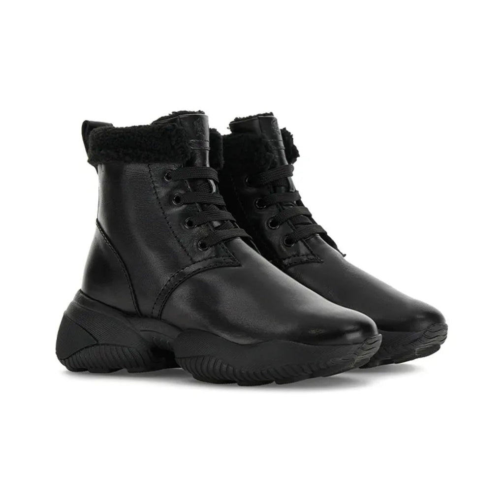 Hogan Interaction Ankle Boots in Black