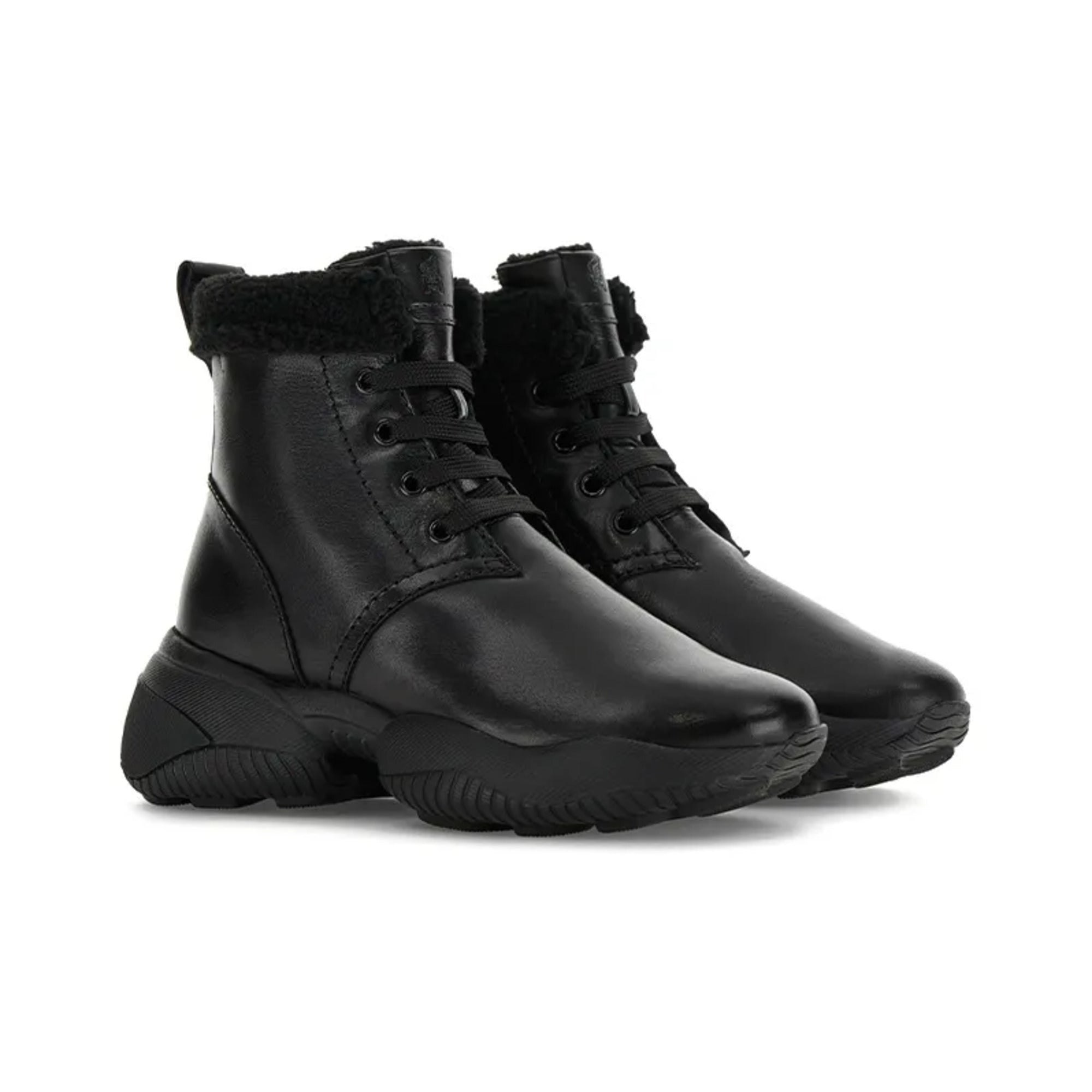 Hogan Interaction Ankle Boots in Black