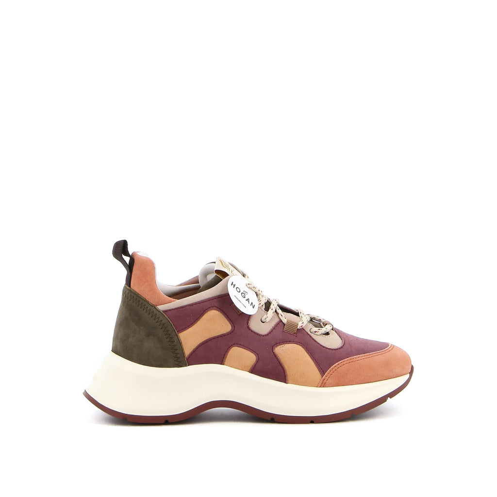 Hogan H585 Colour-Block Sneakers in GREY