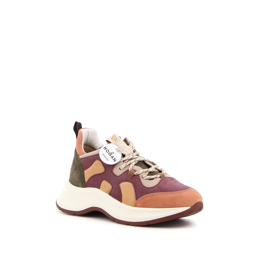 Hogan H585 Colour-Block Sneakers in GREY