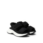 Hogan Chunky Touch-Strap Sandals in BLACK