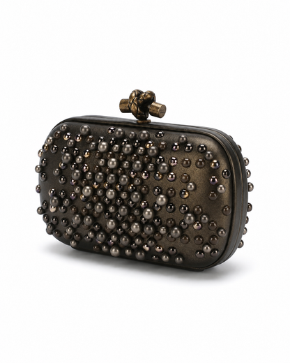 Bottega Veneta Knot Leather Clutch