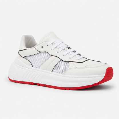 Bottega Veneta Mens Speedster Athletic Sneakers White