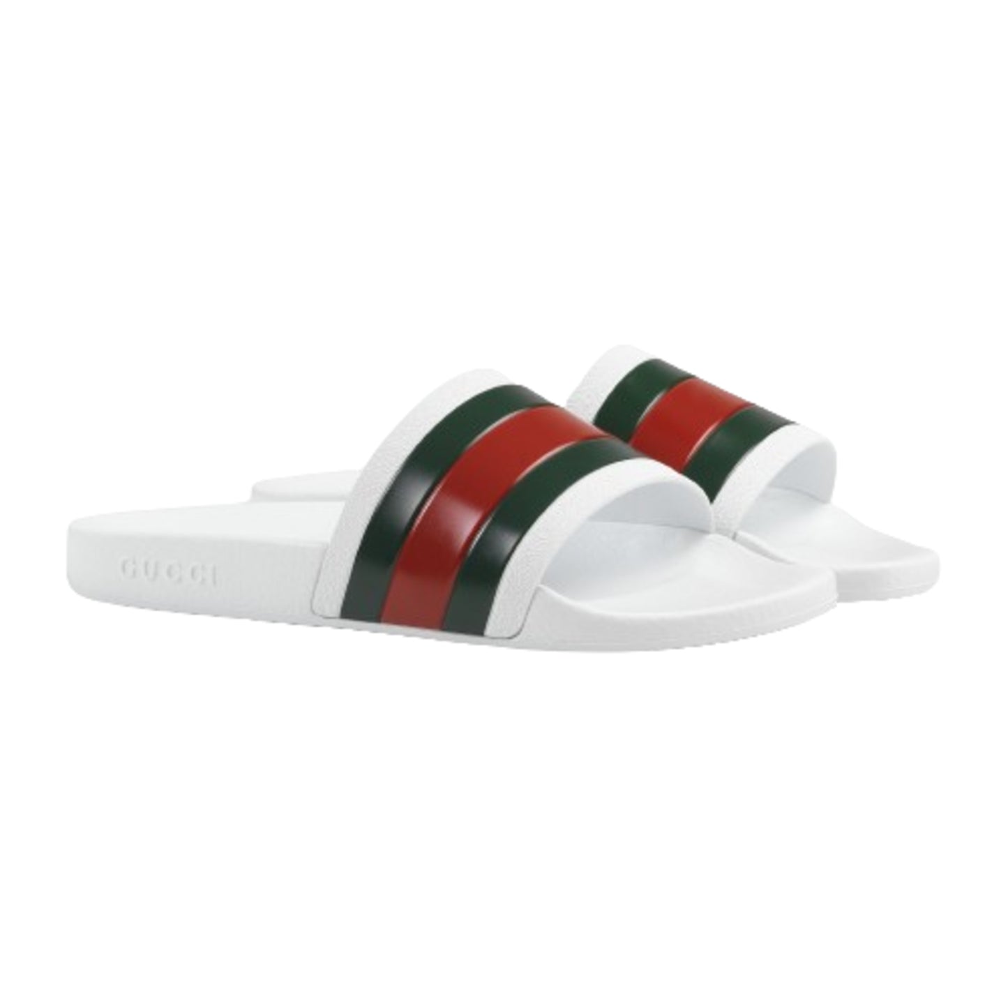 Gucci Pursuit Pool Web Rubber Slides