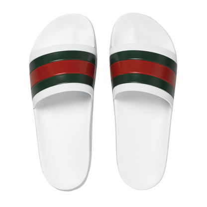 Gucci Pursuit Pool Web Rubber Slides