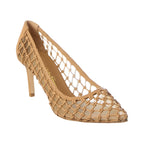 Ferragamo 70Mm Ilary Woven Mesh Pumps