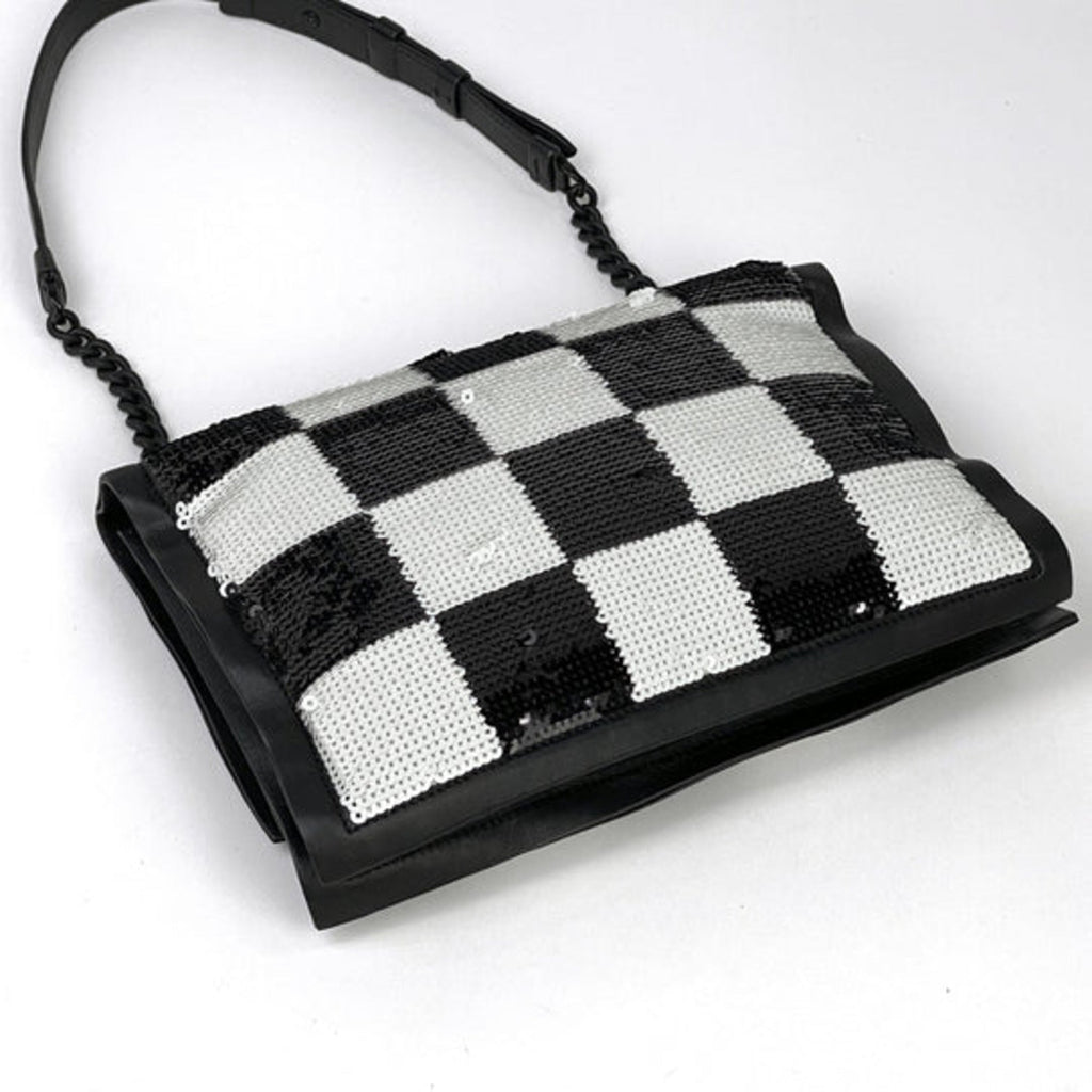 Ferragamo Viva Shoulder Bag in Black,White