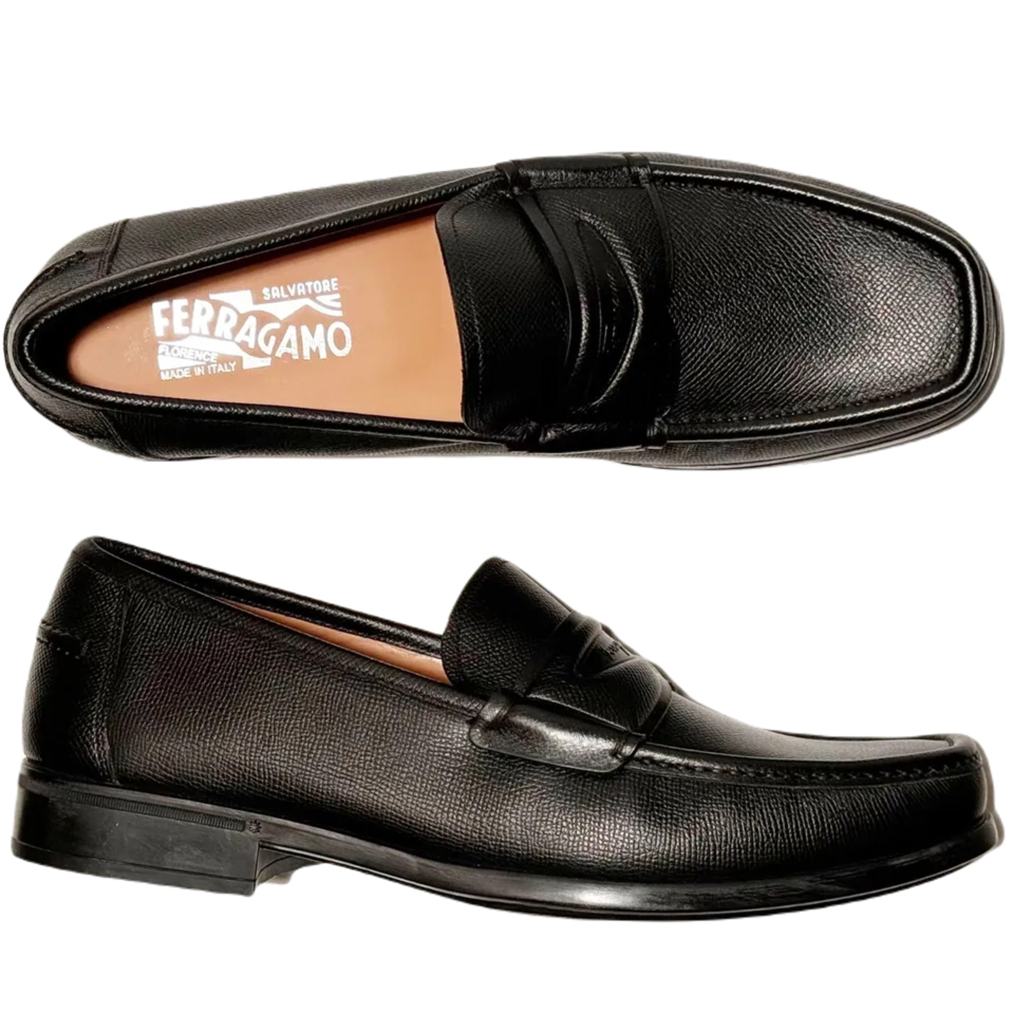 Ferragamo Lanzarote Men's Loafers in Black