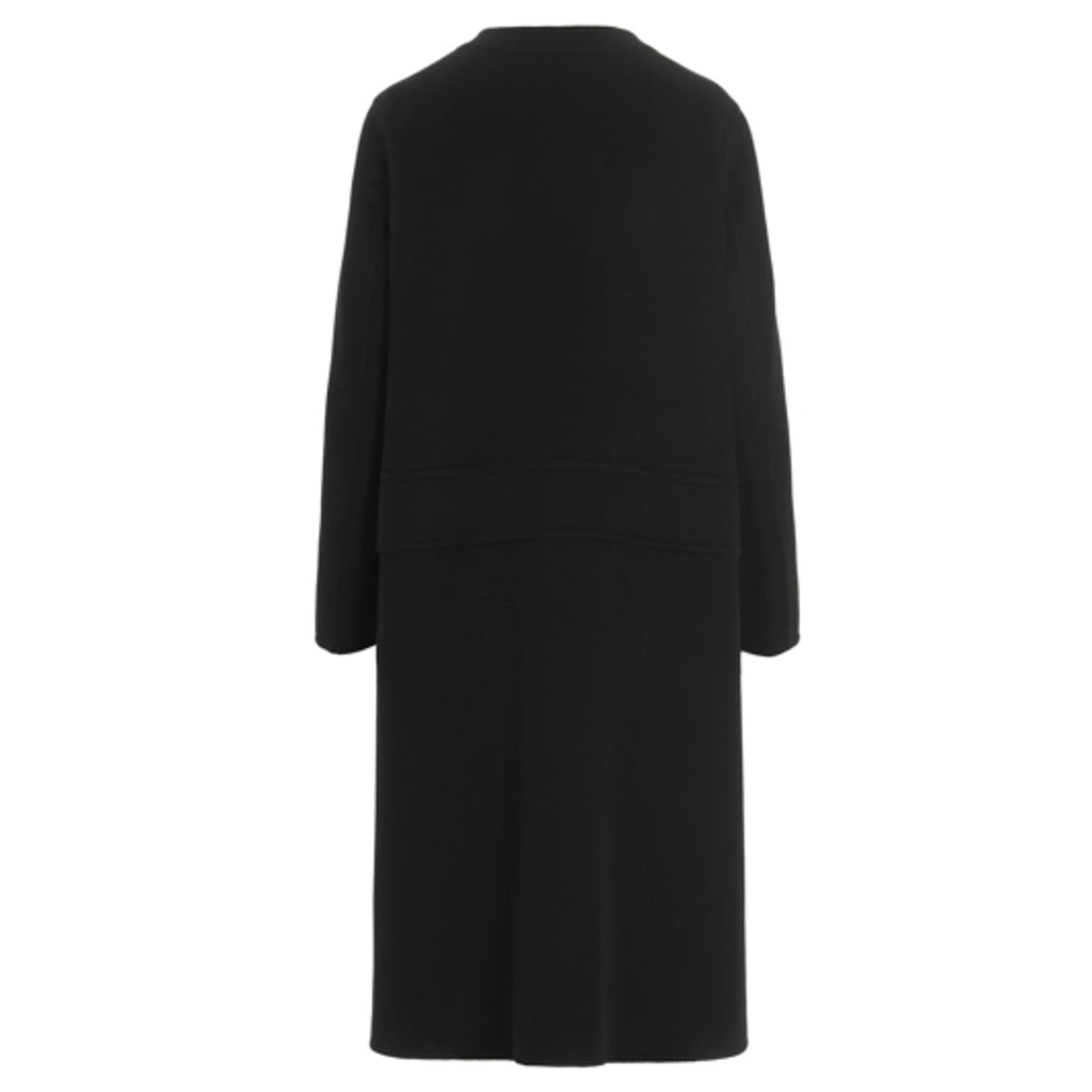 Ferragamo Single-breasted Wool-cashmere Coat in Black
