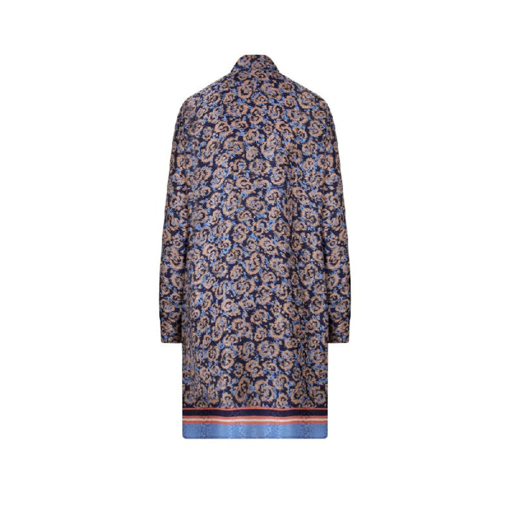 Ferragamo Floral-print Oversized Silk Shirt