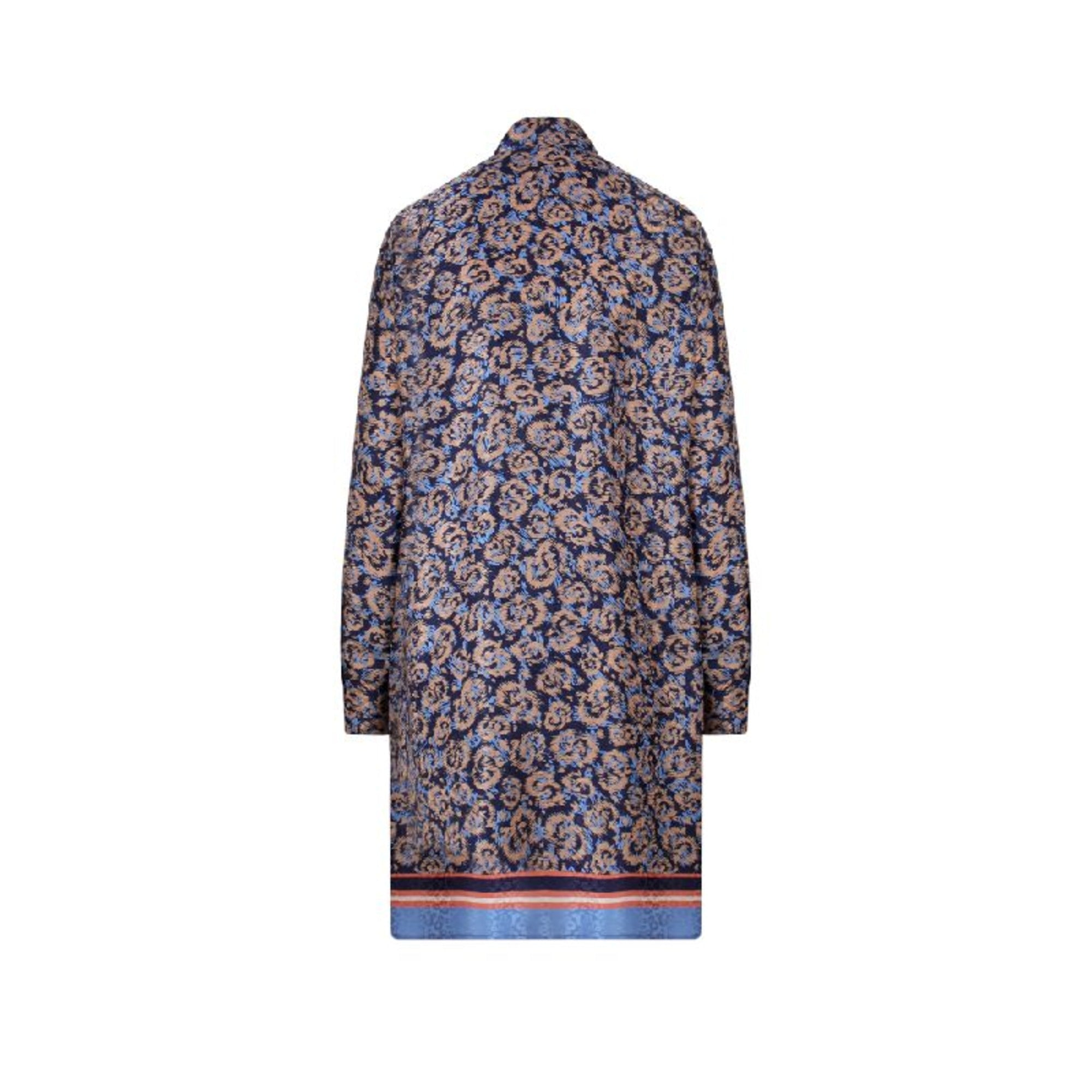 Ferragamo Floral-print Oversized Silk Shirt