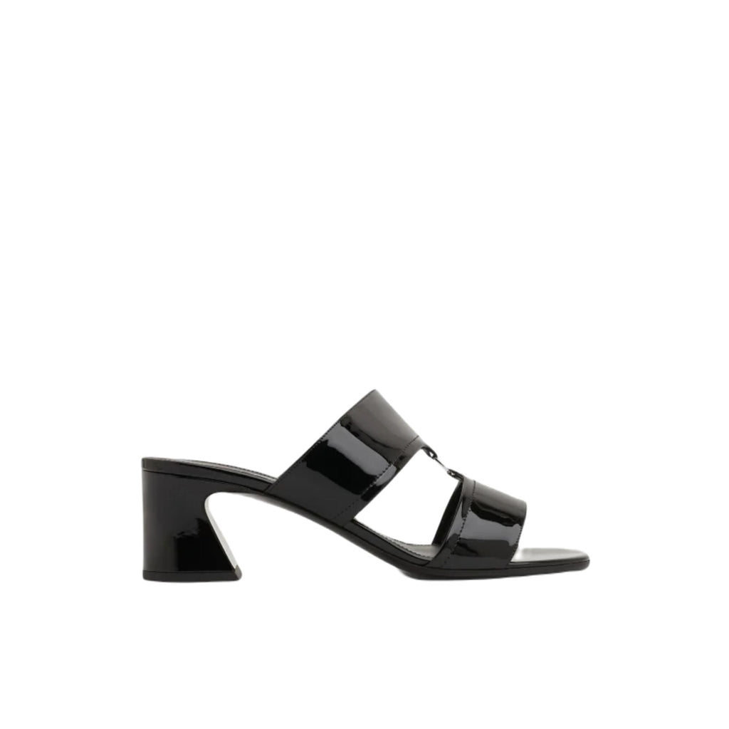 Ferragamo Double-Strap Sandals in BLACK