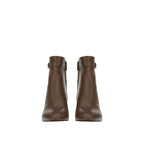 Ferragamo Rego 55 Logo-Plaque Ankle Boots in BROWN