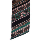 Ferragamo Sl Nirvana Scarf in Black,Turquoise