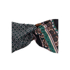 Ferragamo Sl Nirvana Scarf in Black,Turquoise
